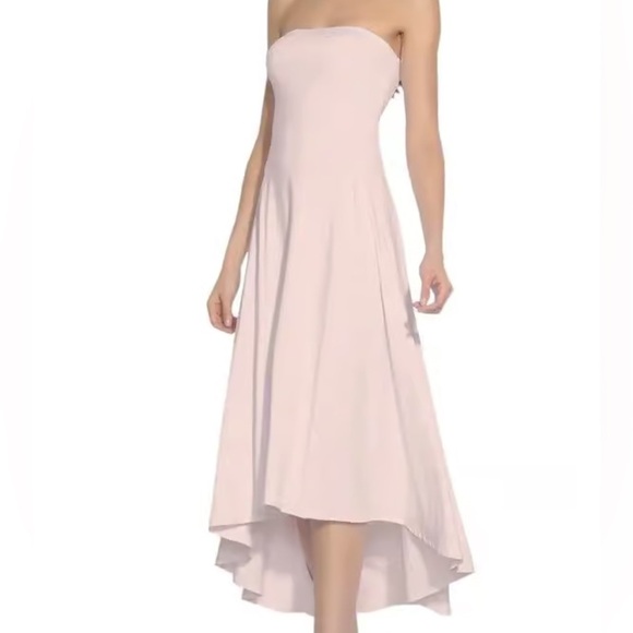 Susana Monaco Strapless High Low Dress -Blush Size Medium - Picture 1 of 13